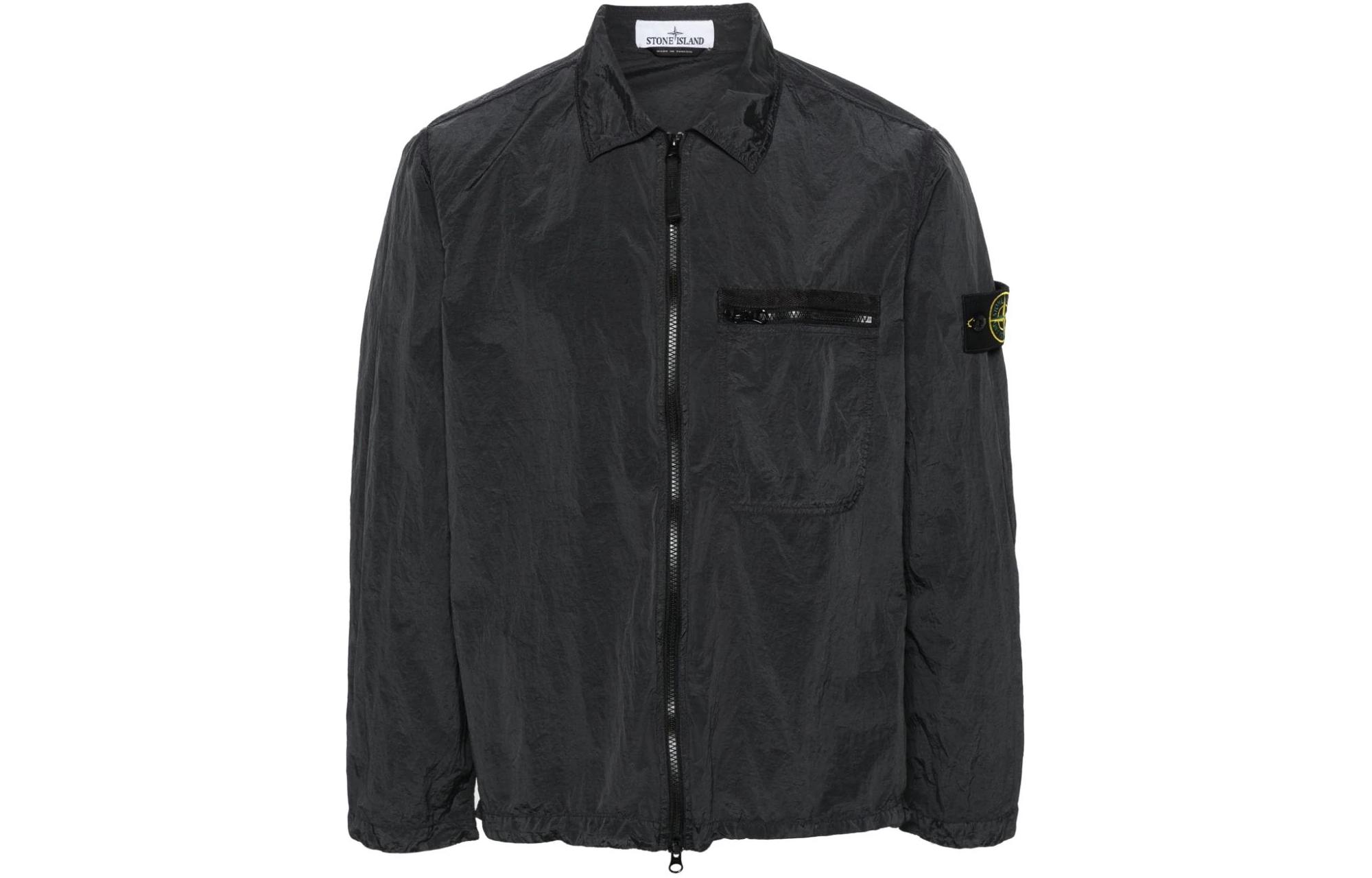 STONE ISLAND Metal Nylon Collection Jacket Men's Charcoal Black