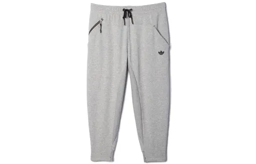 Adidas Originals Knitted Sweatpants Men's Gray Moderate Cuffed Pants
