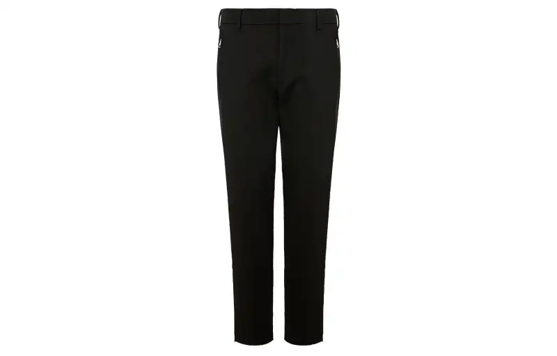 PRADA Casual Pants Men's Black Moderate Cuffed Pants