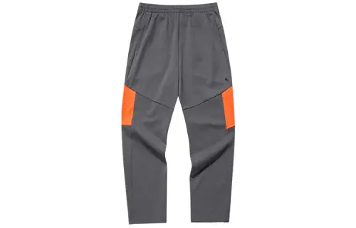 ANTA Knitted Sweatpants Men's Dark Khaki Moderate Straight Fit Pants
