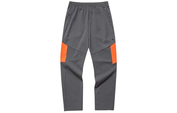 ANTA Knitted Sweatpants Men's Dark Khaki Moderate Straight Fit Pants