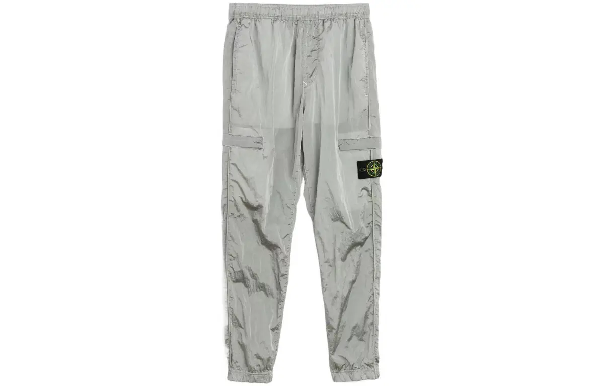 STONE ISLAND Knitted Sweatpants Men's Ice