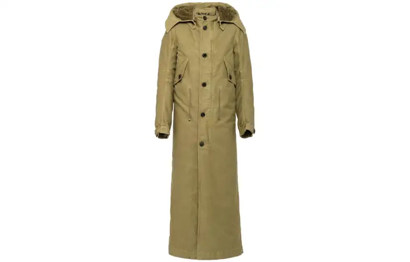 PRADA FW23 Parka Coat Men's Army Green