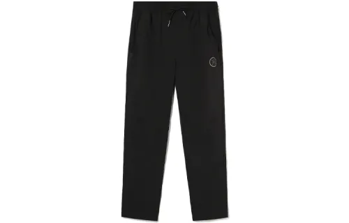 Li Ning, retroreflective quick dry sports knitted black trousers, loose straight fit