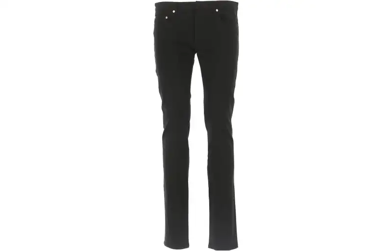 DIOR Jeans Men's Black Moderate Slim Fit Pants