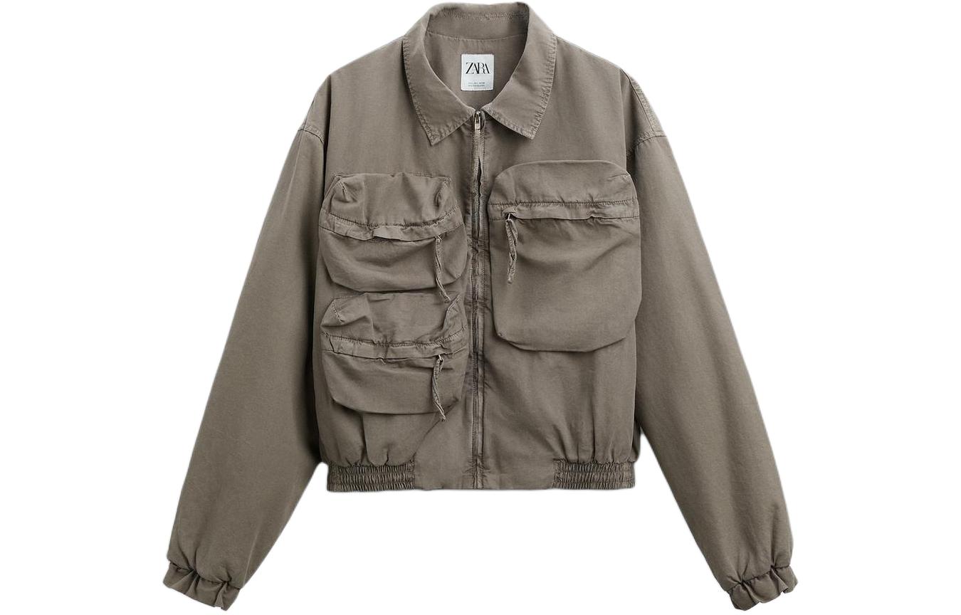 ZARA Jackets Men's Brown Lapel Moderate Other