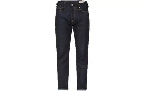 EVISU Jeans Men's Denim Blue Moderate Tapered Pants