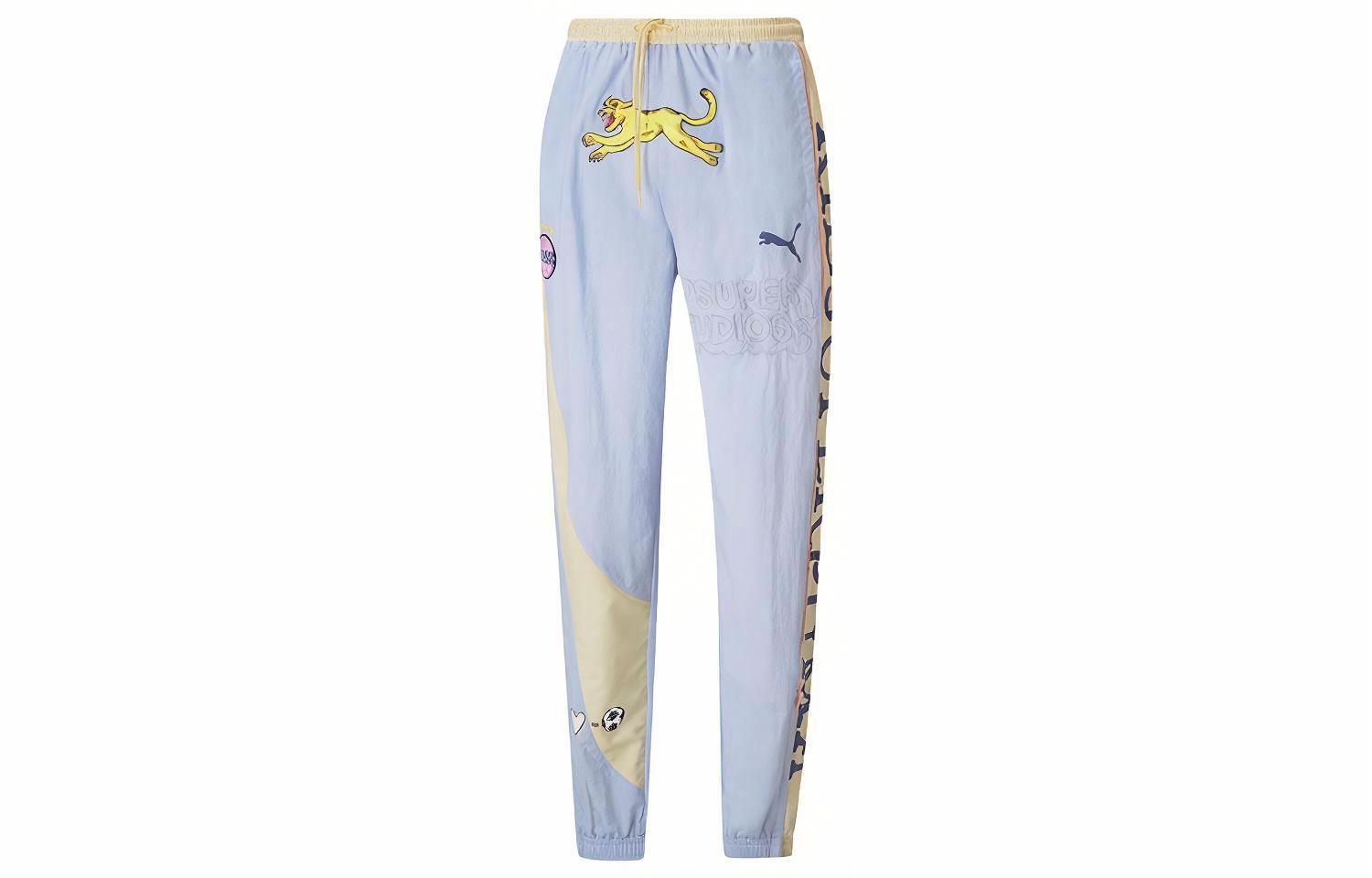 Мужские штаны PUMA KidSuper x KS Track Pants (сине-фиолетовые) — фото 1