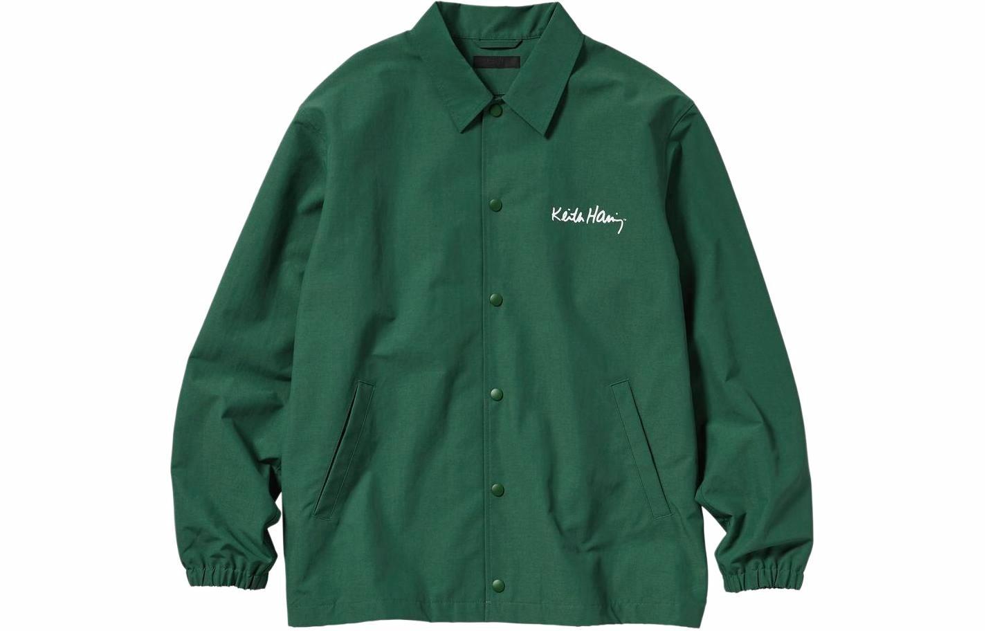Куртка UNIQLO Coach Jacket (зеленая)