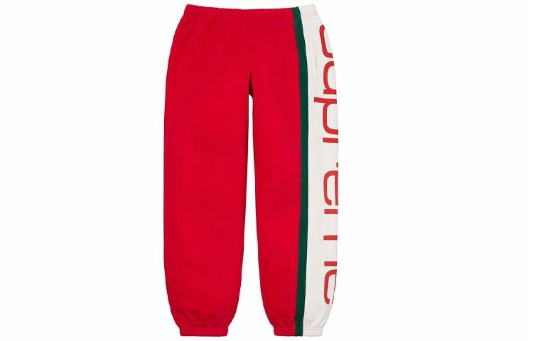 Штаны Supreme FW20 Week 13 Big Logo Paneled Sweatpant (черные) — фото 4