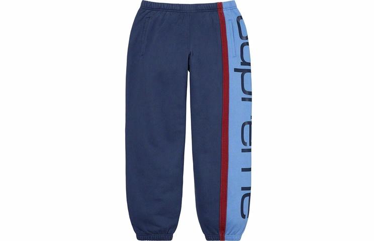 Штаны Supreme FW20 Week 13 Big Logo Paneled Sweatpant (черные) — фото 7