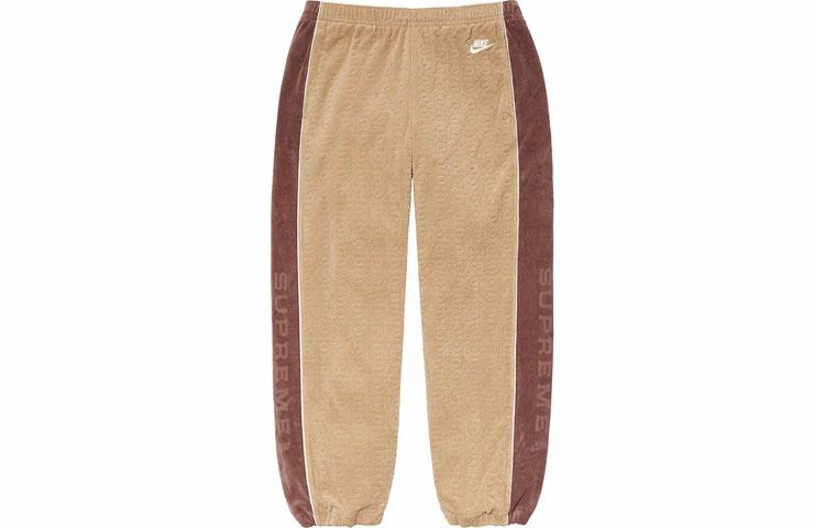 Спортивные штаны Supreme x Nike Velour Track Pant SS21 (черные) — фото 8