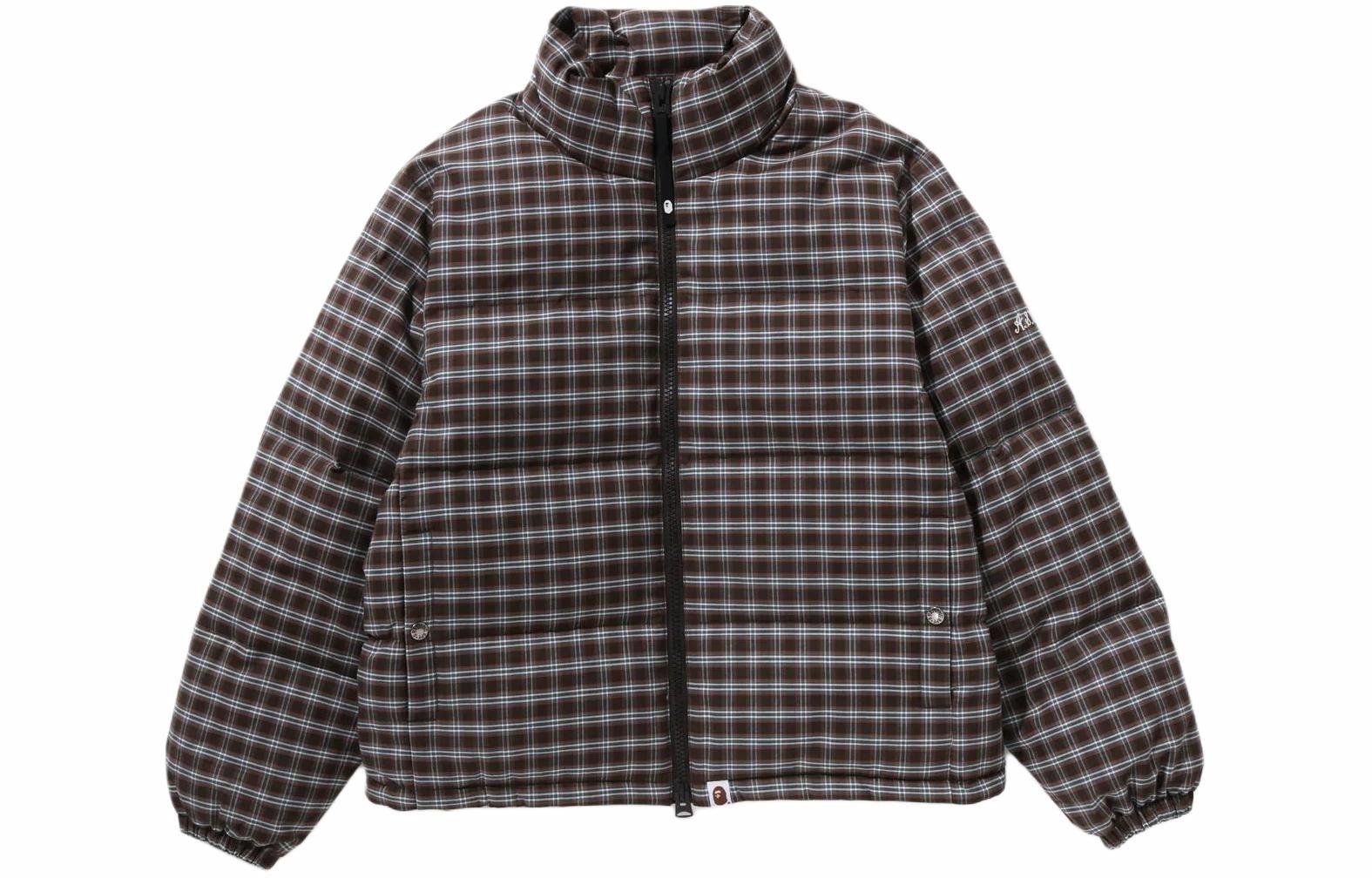 Женские куртка A BATHING APE A BATHING APE (коричневая в клетку)