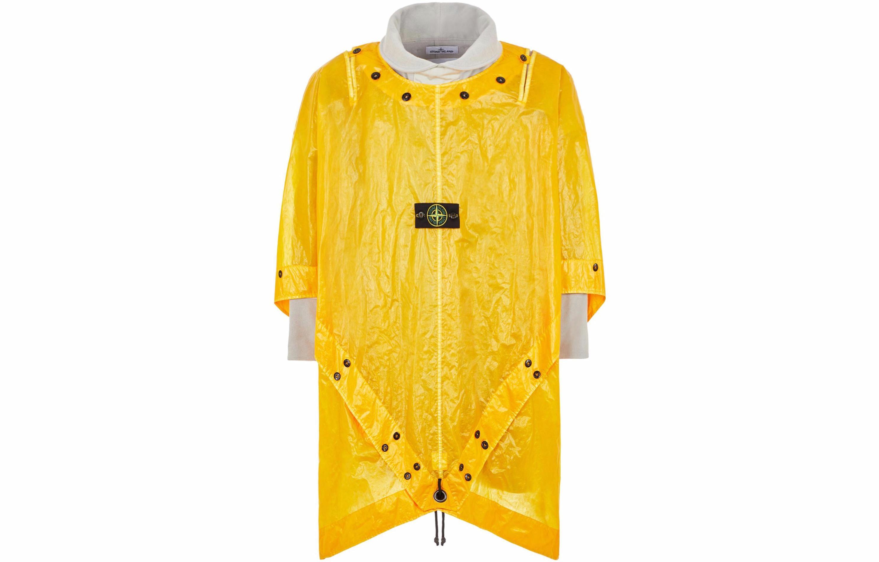 Мужское пончо Stone Island (желтое)