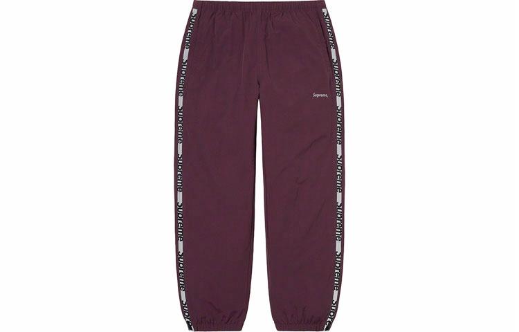 Штаны Supreme Reflective Zip Track Pant (черные) — фото 4