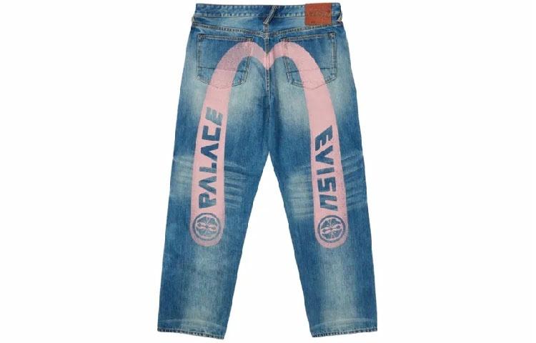 Джинсы Palace x EVISU (синие)
