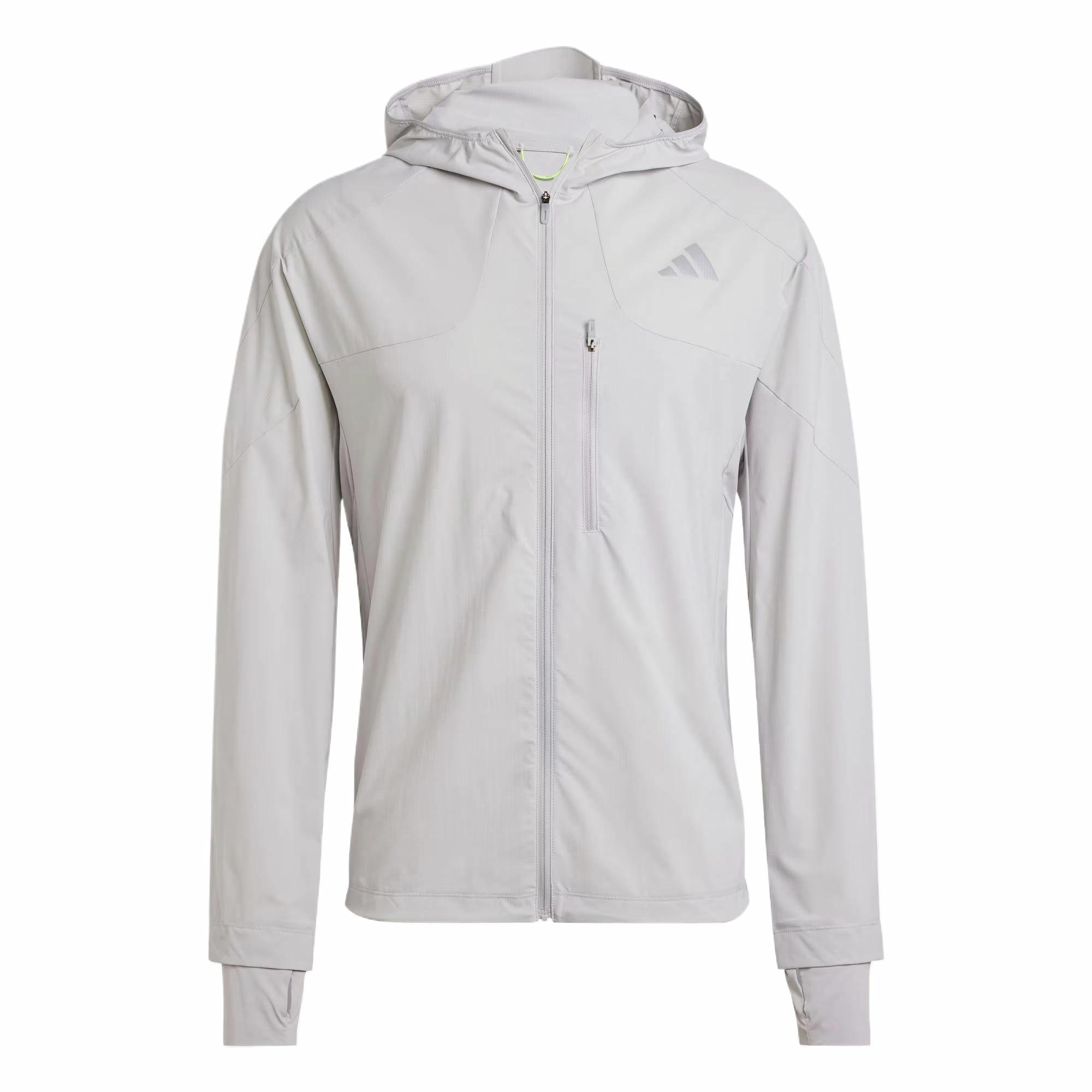 Мужская куртка adidas ADIZERO HE JK M (серая)
