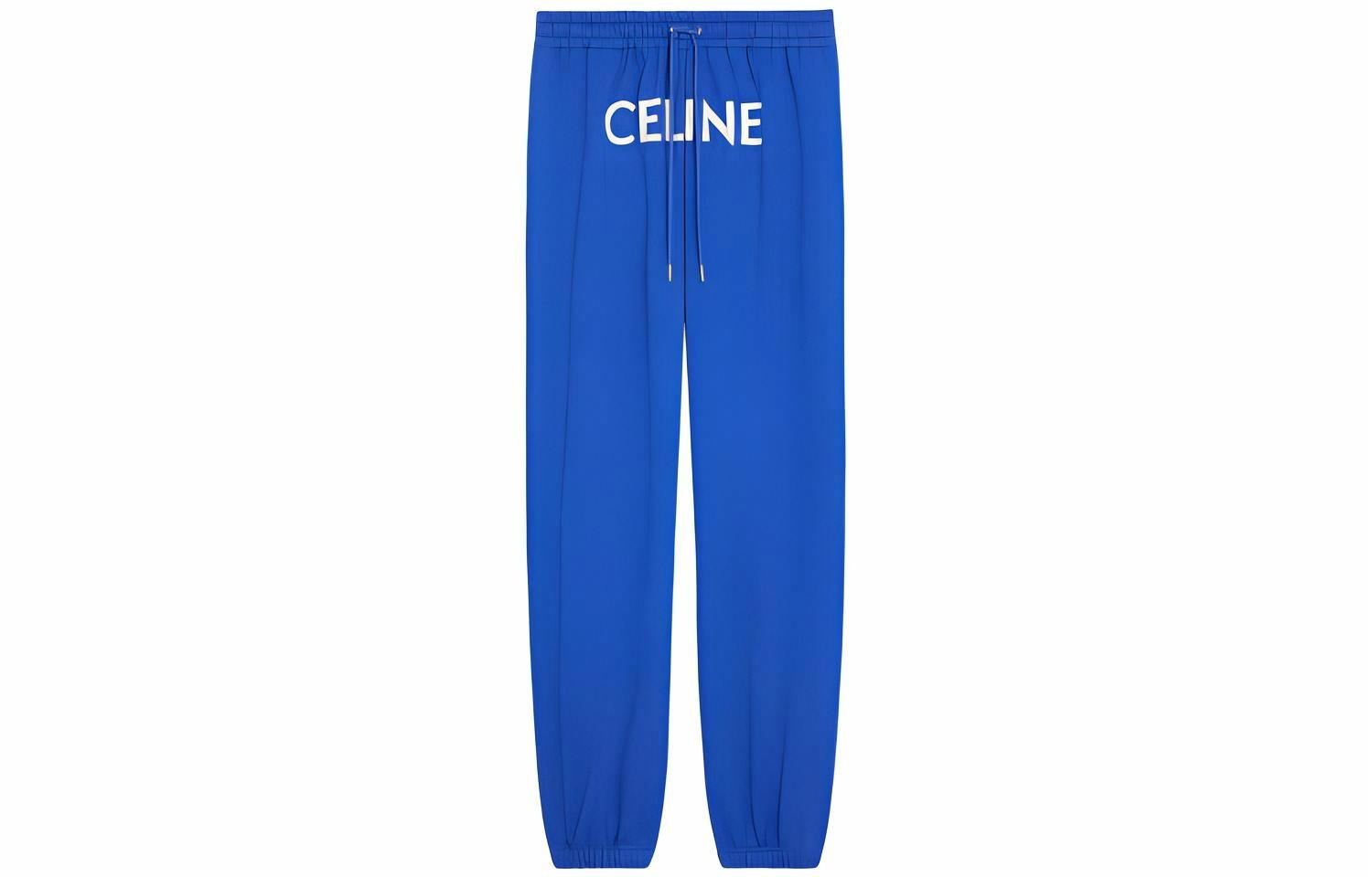 Мужские штаны CELINE CELINE SS21 Logo (королевский синий)