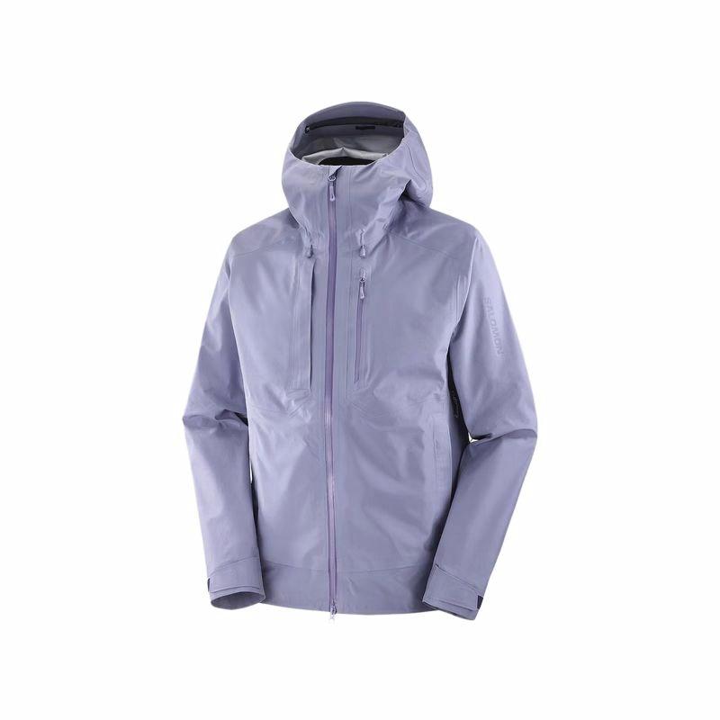 Мужская куртка Salomon OUTLINE Gore-Tex 3L (пурпурная)