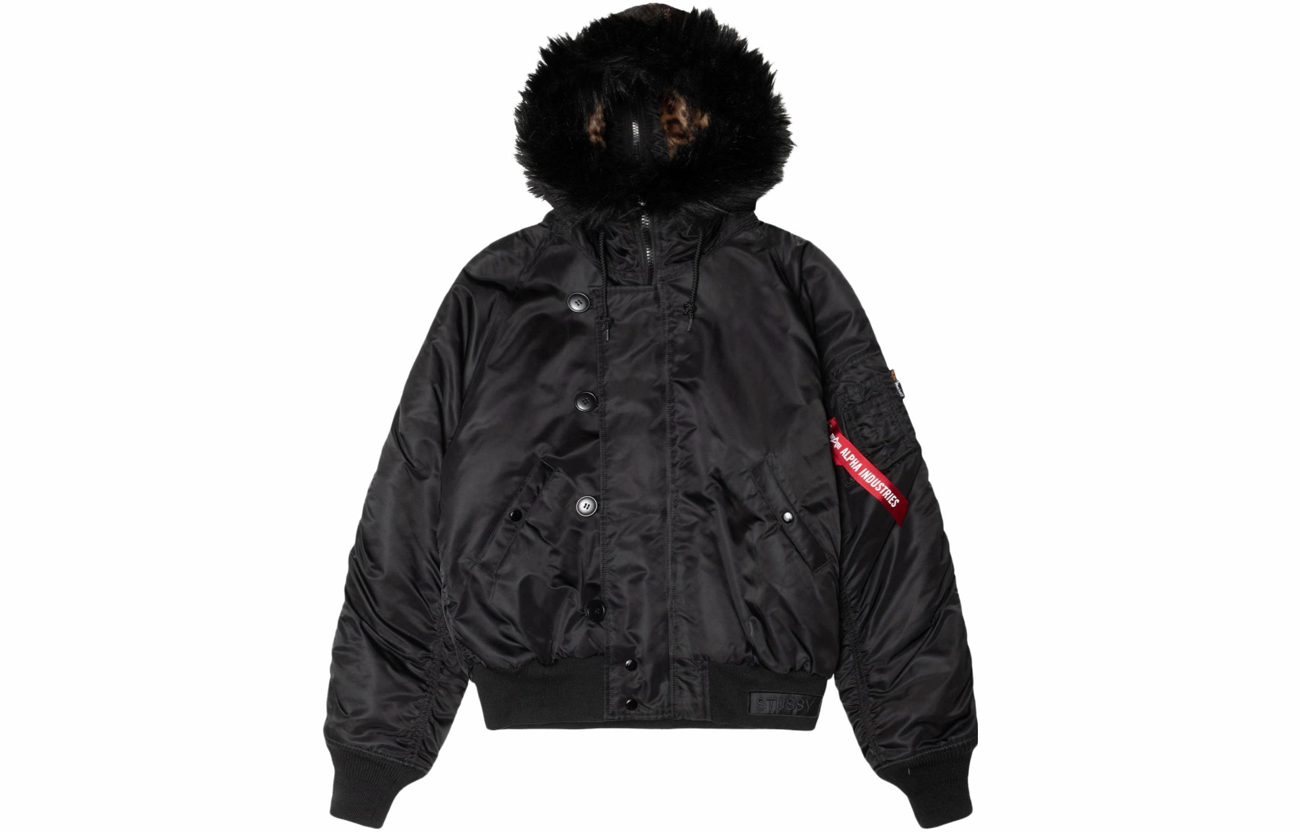 Куртка Stussy x Alpha Industries (леопардовая)
