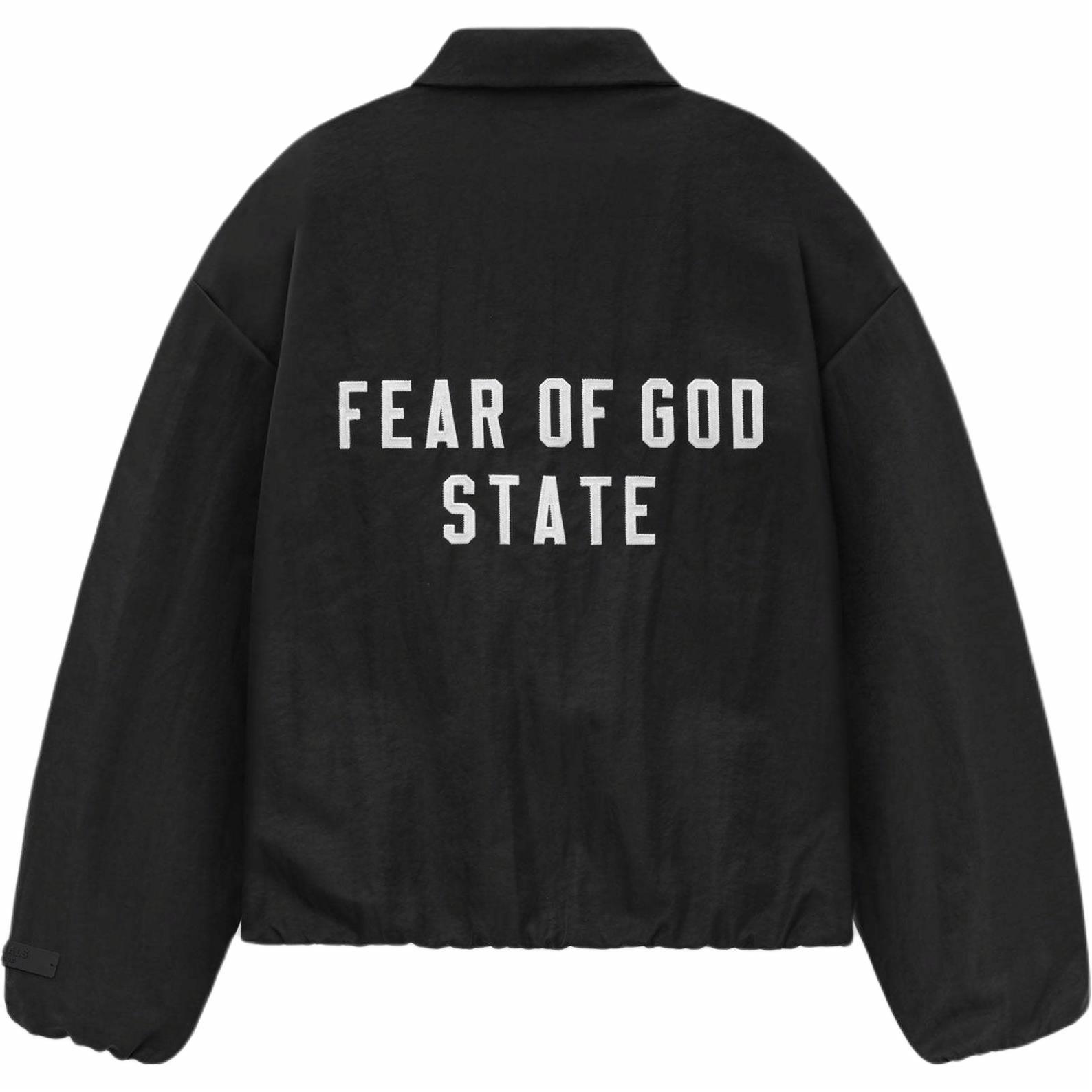 Мужская куртка Fear Fear of God Essentials (обсидиан черный/черный)
