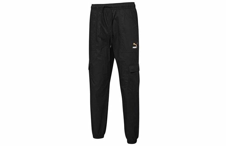 Мужские штаны PUMA Classics Cargo Pants Wv Logo (черные)