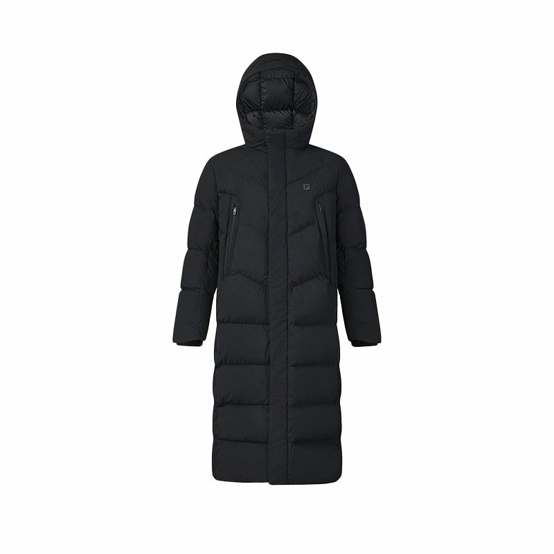 Мужской пуховик Fila Fitness Long (черный)