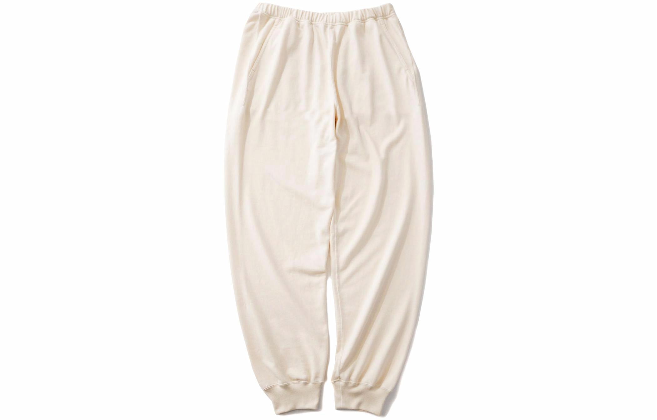 Мужские штаны nanamica SS22 Sweat Pants (серые) — Экрю — фото 2