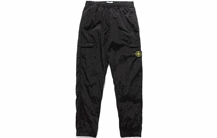 Мужские штаны STONE ISLAND SS23 Nylon Meta (черные)
