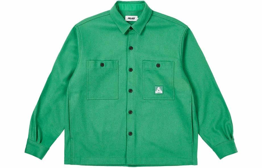 Куртка Palace WOOL SHIRT JACKET (зеленая)