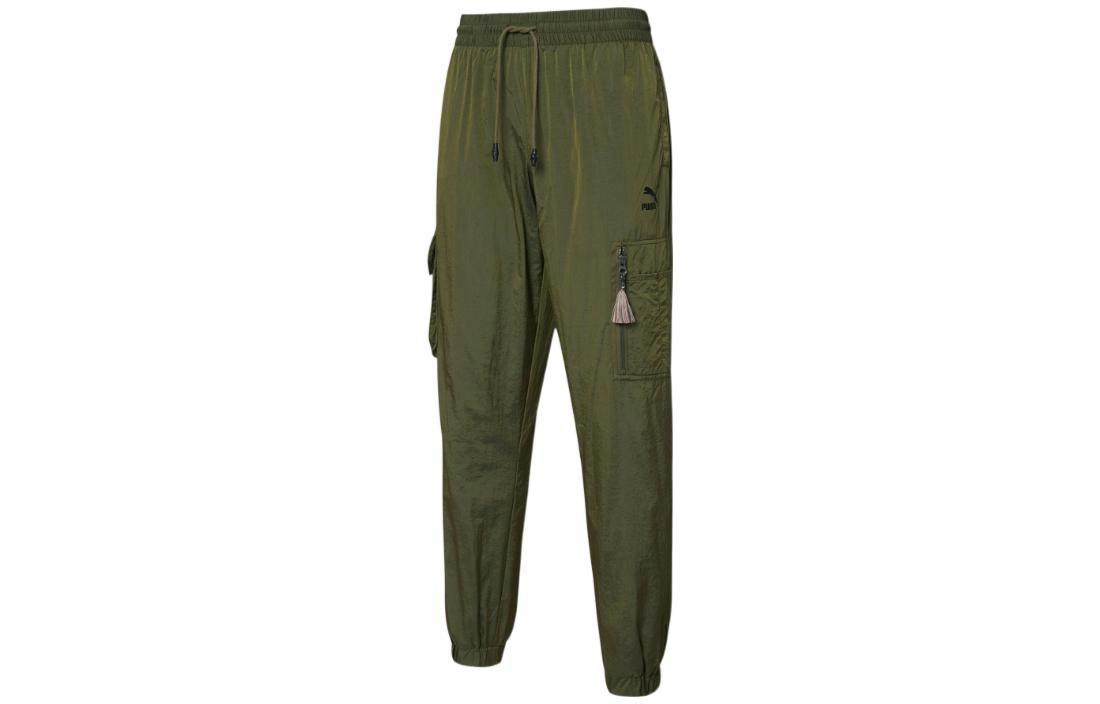 Мужские брюки PUMA Paisley Cargo (оливковые)