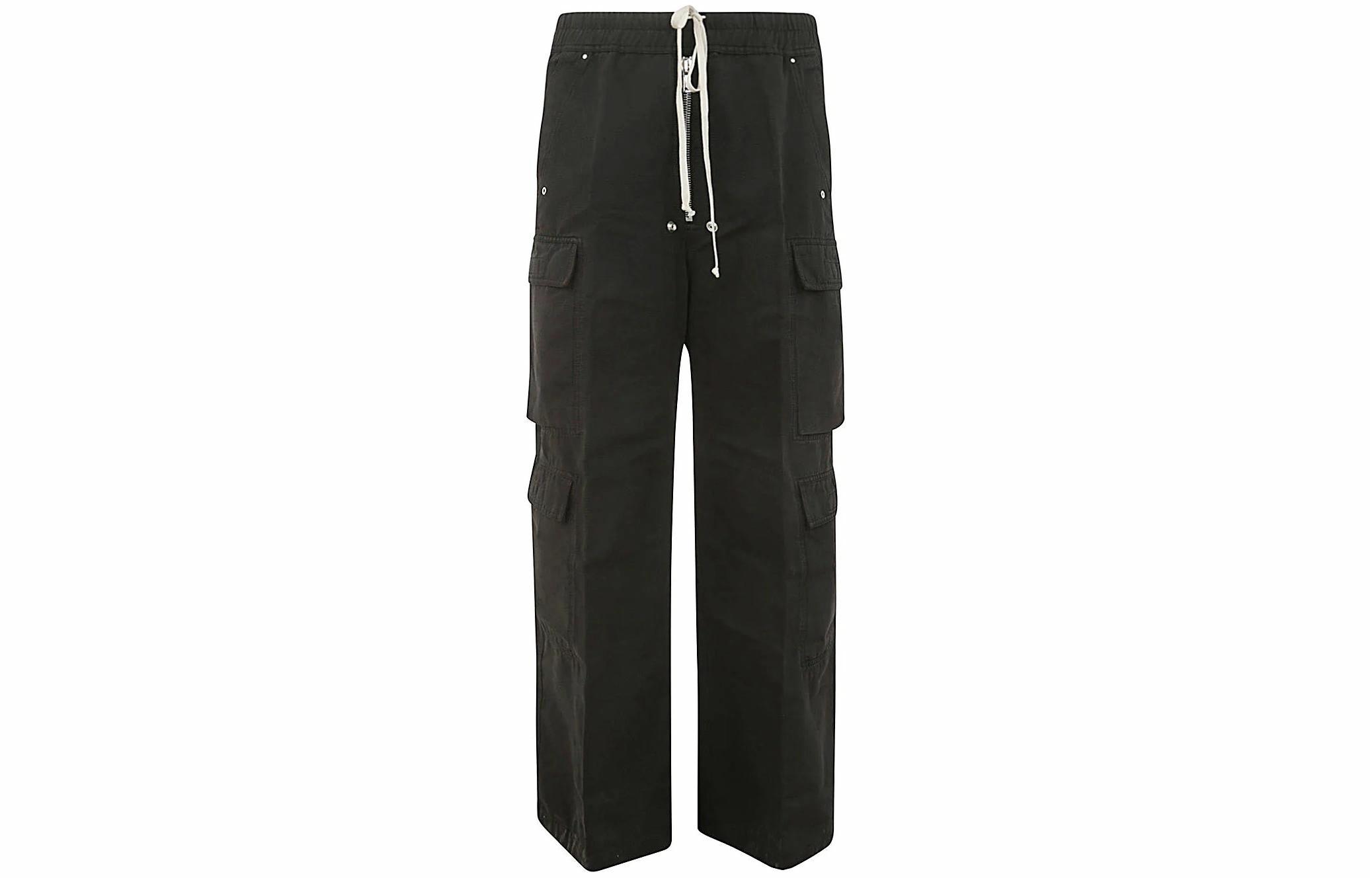 Мужские штаны RICK OWENS с металлом (черные)