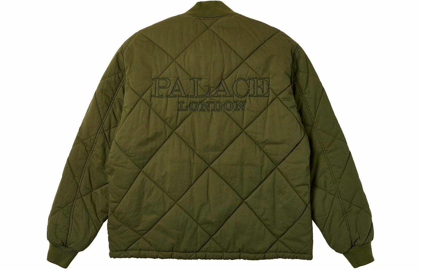 Куртка-бомбер Palace SS24 D-QUILT BOMBER THE DEEP (зеленая)