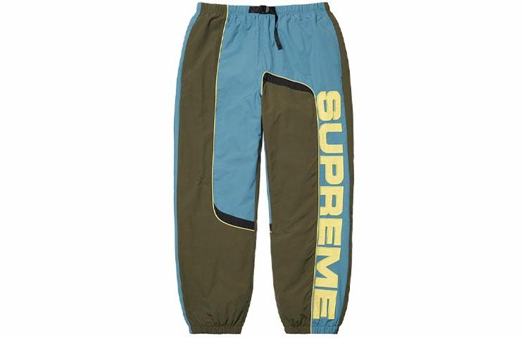 Штаны Supreme Supreme FW21 Week 1S Paneled Belted Track Pant (сине-красные)