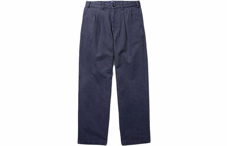 Штаны NOAH Double Pleat Herringbone Trouser (серые)