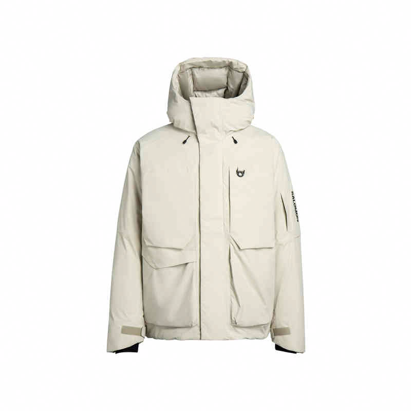 Куртка Salomon OUTLIFE FW24 OUTDOOR WP DOWN (серая)
