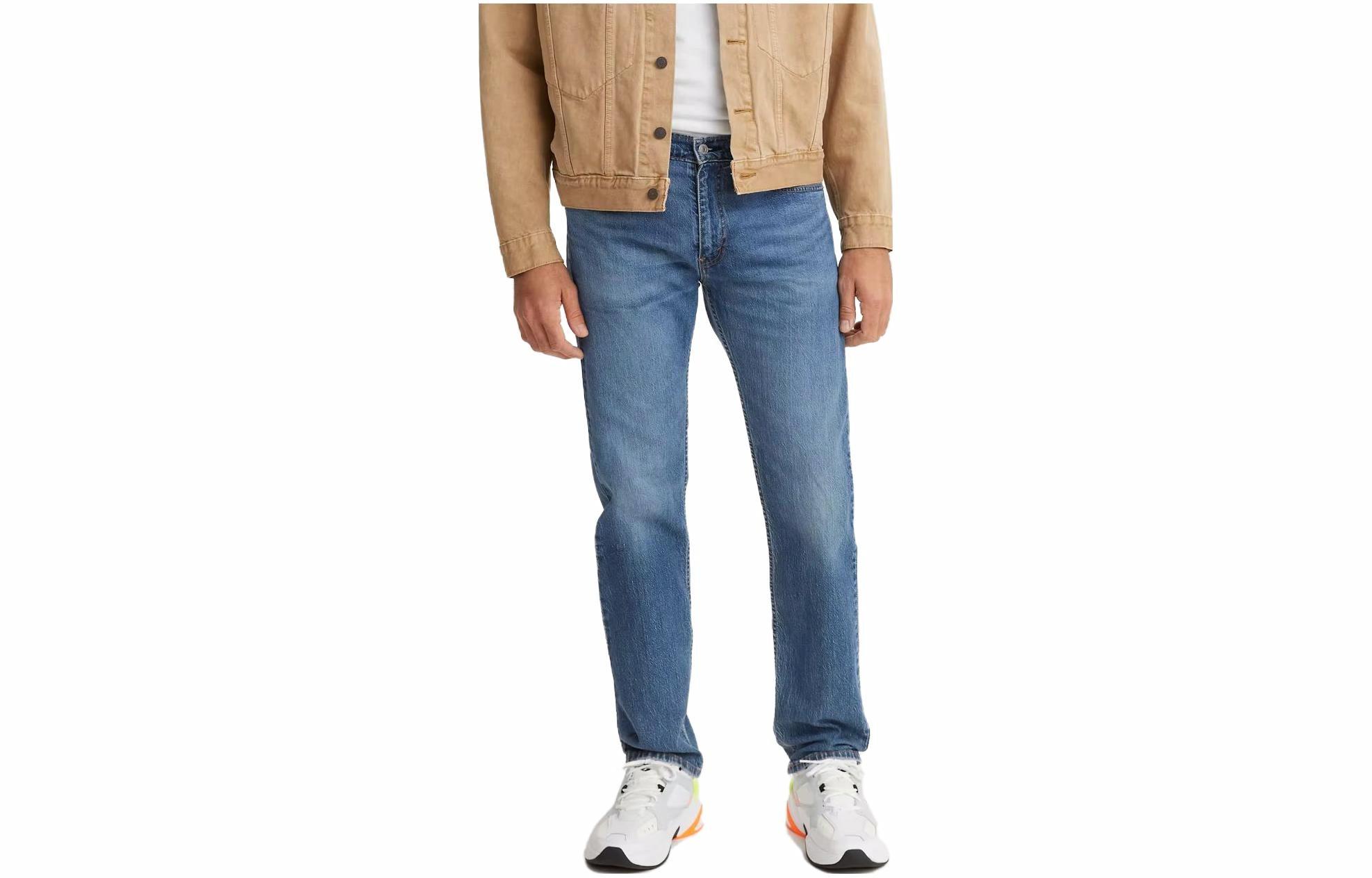 Мужские джинсы Levi's Washed Straight (озерно-синие)