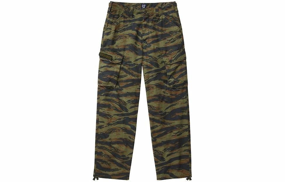 Штаны GAP x PALACE Cargo (зеленый камуфляж)