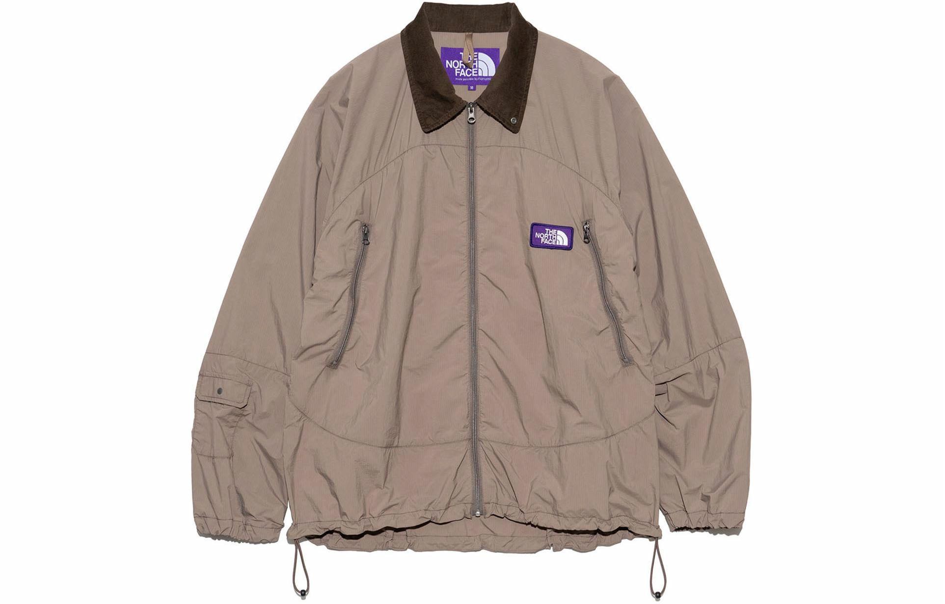 Мужская куртка The North Face (бежево-синяя)