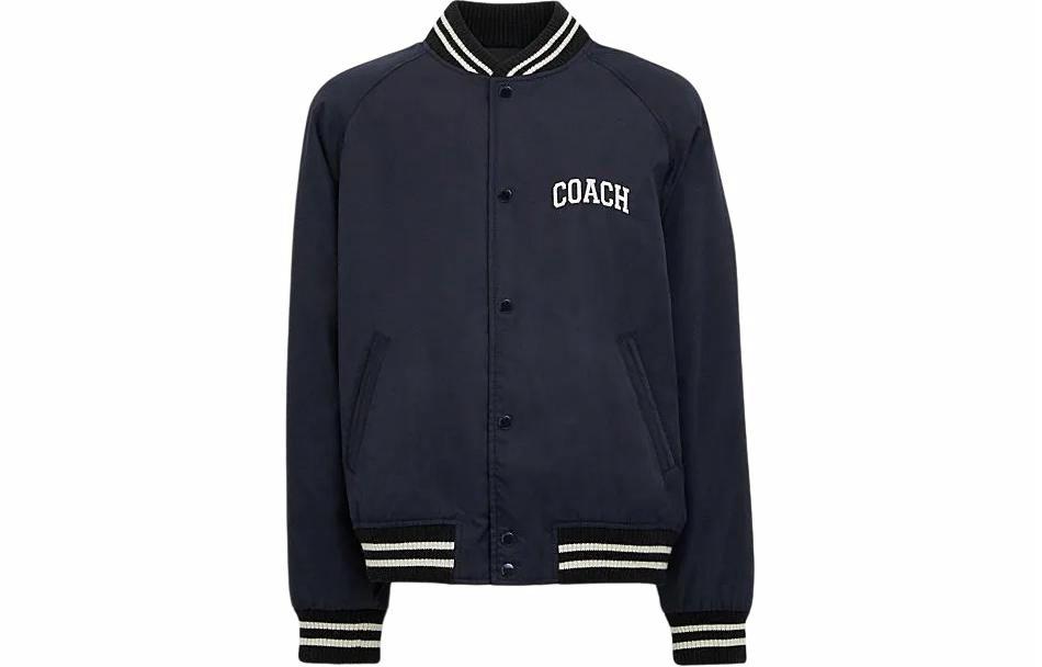 Мужская куртка COACH COACH SS24 Logoк (темно-синяя)