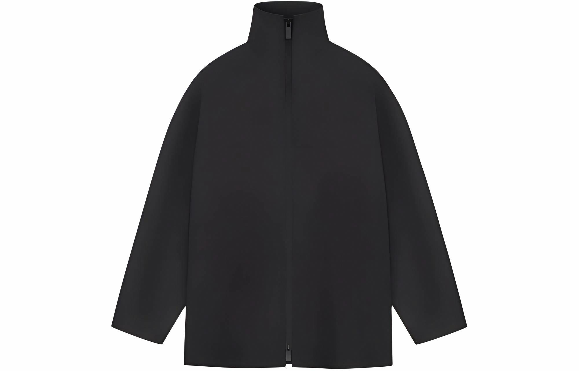 Мужская куртка Fear Fear of God SS24 Rubberized High Neck Jacket /Black (черная)