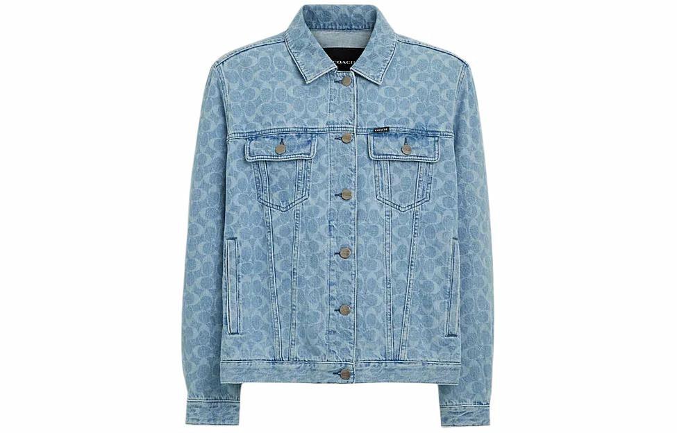 Мужские куртка COACH COACH SS24 (голубой)