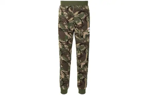 A BATHING APE Knitted Sweatpants Men's Green Moderate Tapered Pants