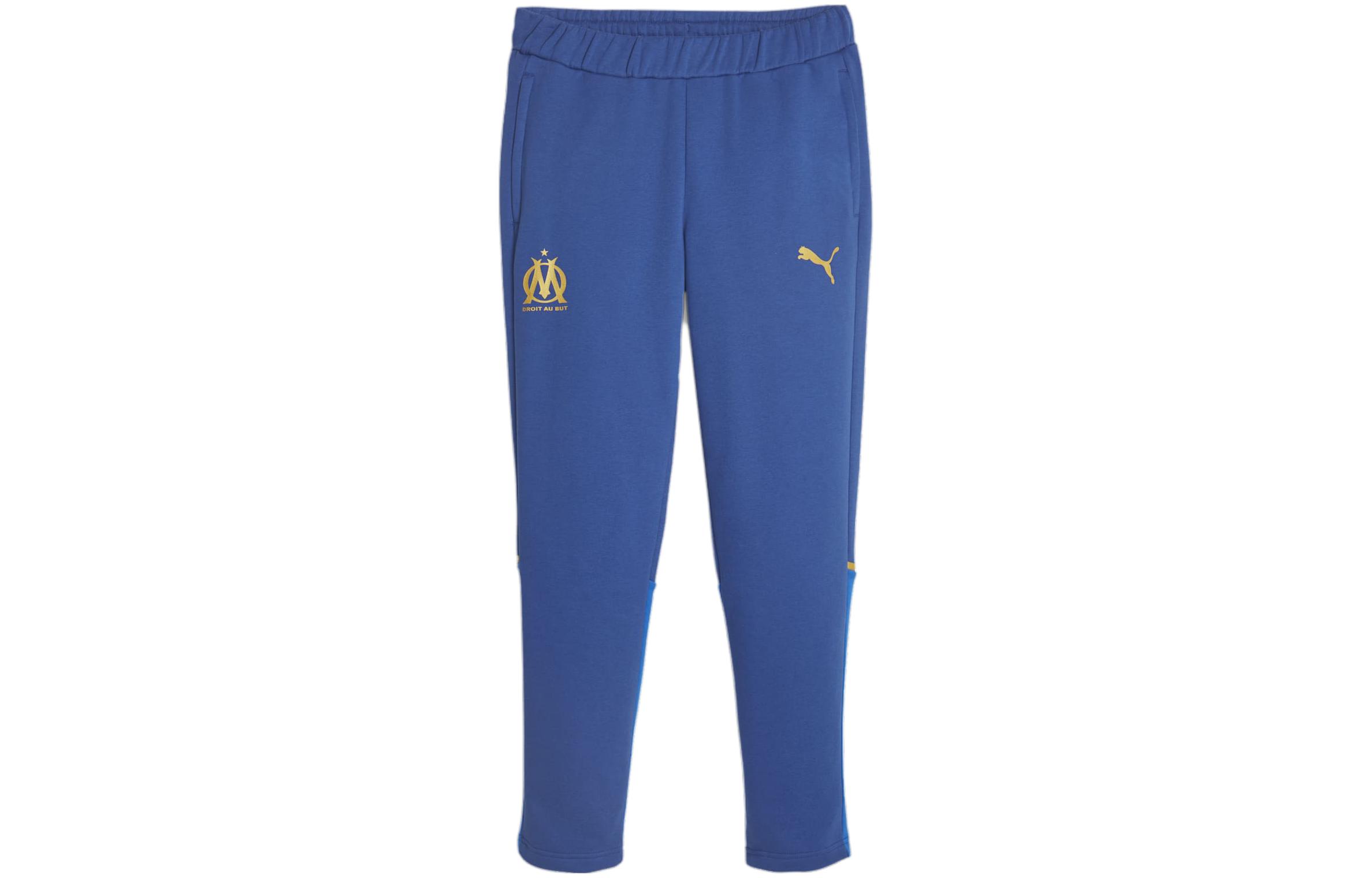 PUMA Olympique De Marseille Football Casuals Football Sweatpants Knitted Sweatpants Men's Blue
