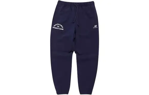 New Balance Knitted Sweatpants Men's Black Moderate Cuffed Pants
