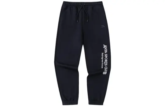 Anta Life Collection Knitted Sweatpants Men's Basic Black