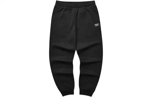 Skechers Knitted Sweatpants Men's Carbon Black/0018 Thickened Cuffed Pants