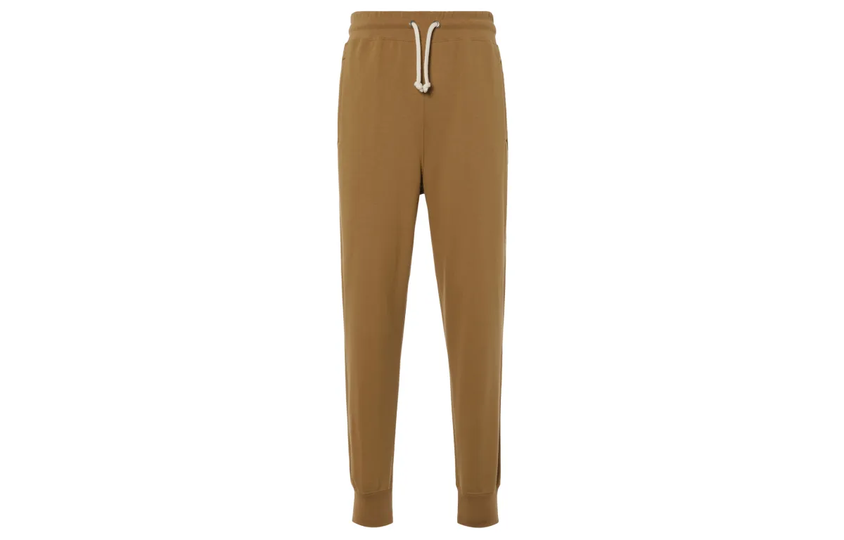 THE NORTH FACE Knitted Sweatpants Men's Brown Moderate Cuffed Pants