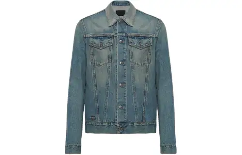 PRADA Triangle logo Denim Blouson Jacket