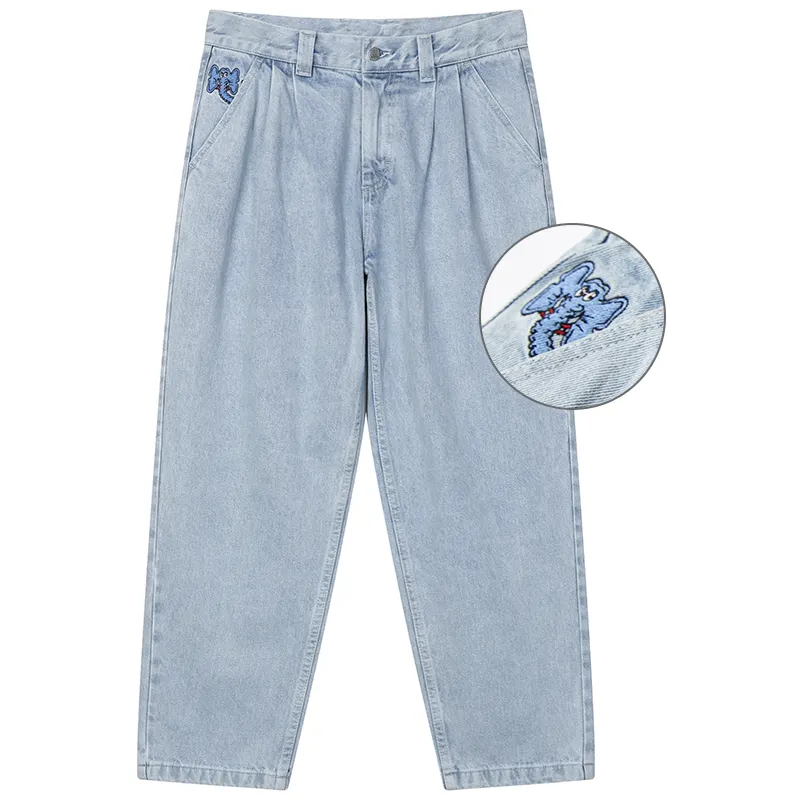 MIND ERROR Jeans Unisex Moderate Straight Fit Pants